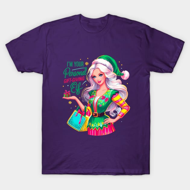 Christmas Barbie T-Shirt by BukovskyART